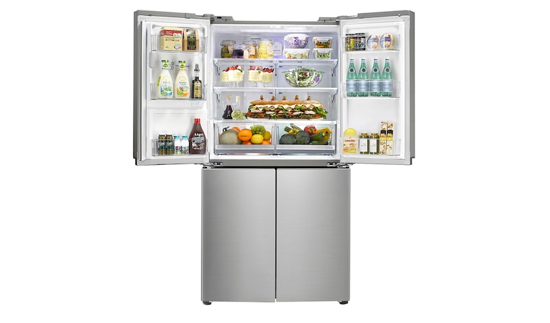 LG 712L French Door Fridge with Anti-fingerprint Brushed Finish, GF-5L712PL